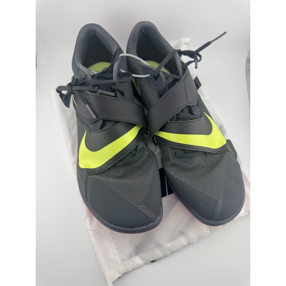 Nike High Jump Elite Black Volt Pink Track Field Spikes DR2756-002 Mens 10